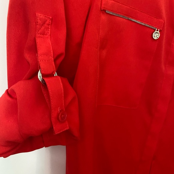 Anne Klein red blouse size S - Picture 7 of 12